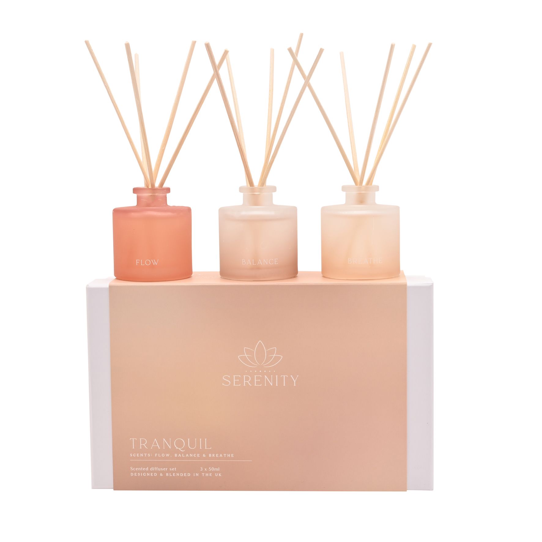 Serenity Tranquil Set of 3 Diffusers - Flow, Balance & Breathe image 2