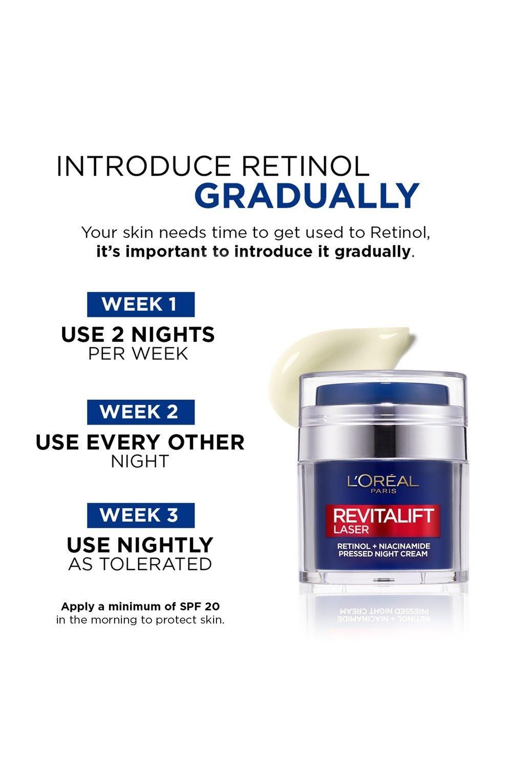 L'Oréal Paris Retinol and Niacinamide Night Cream Revitalift Laser Pressed Cream Multi image 2