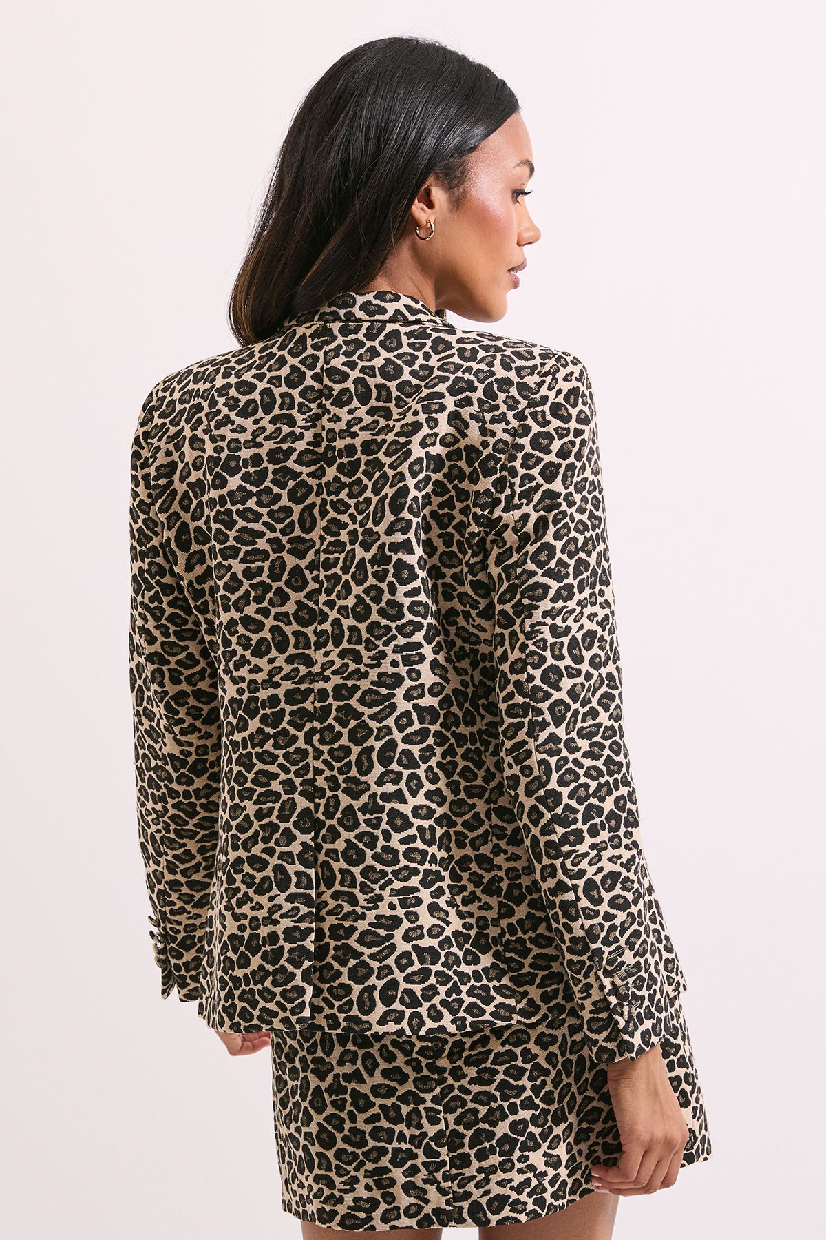 Dorothy Perkins Leopard Print Double Breasted Blazer Leopard image 3