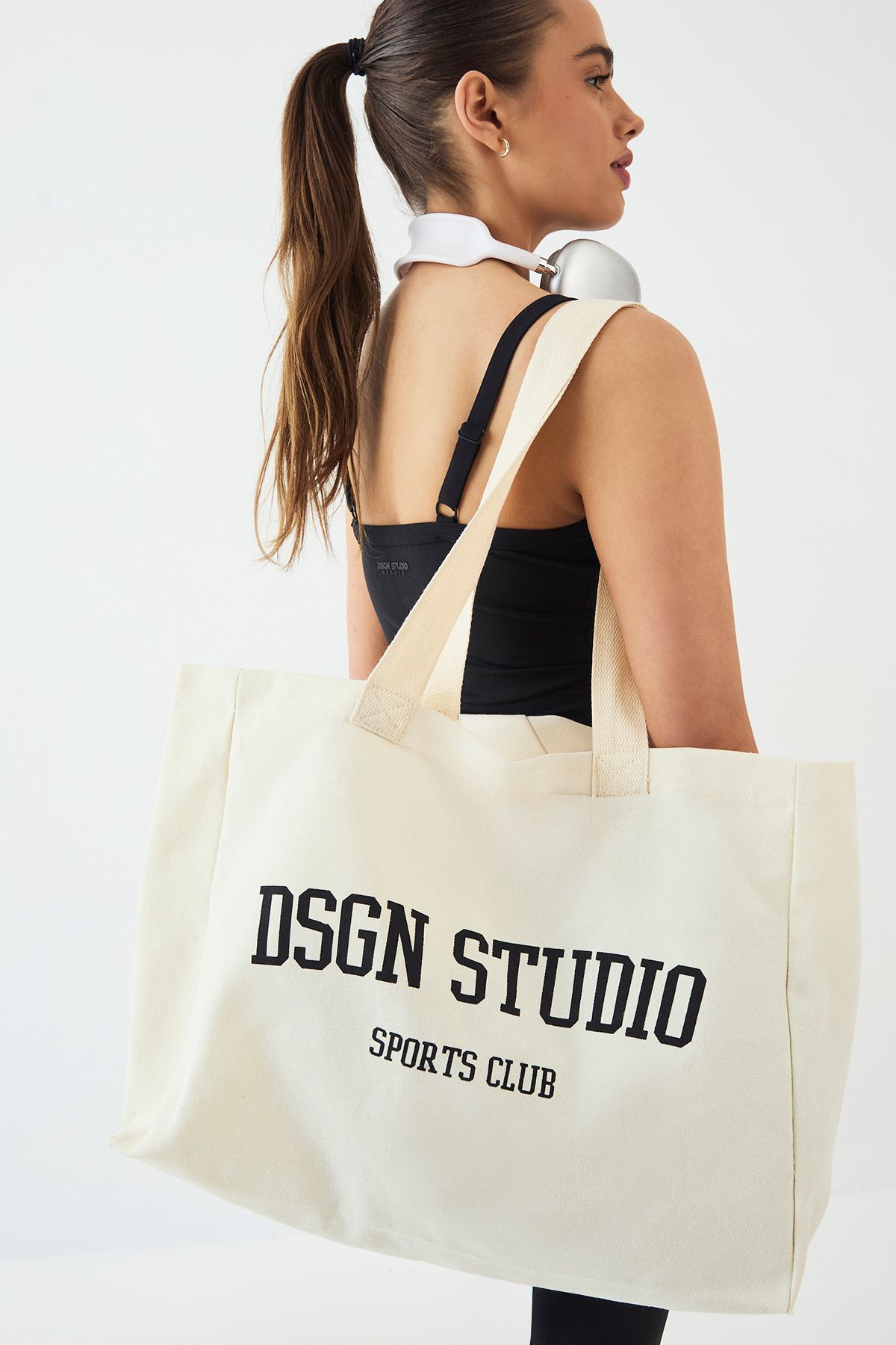 DSGN Studio DSGN Studio Large Canvas Tote Bag Ecru