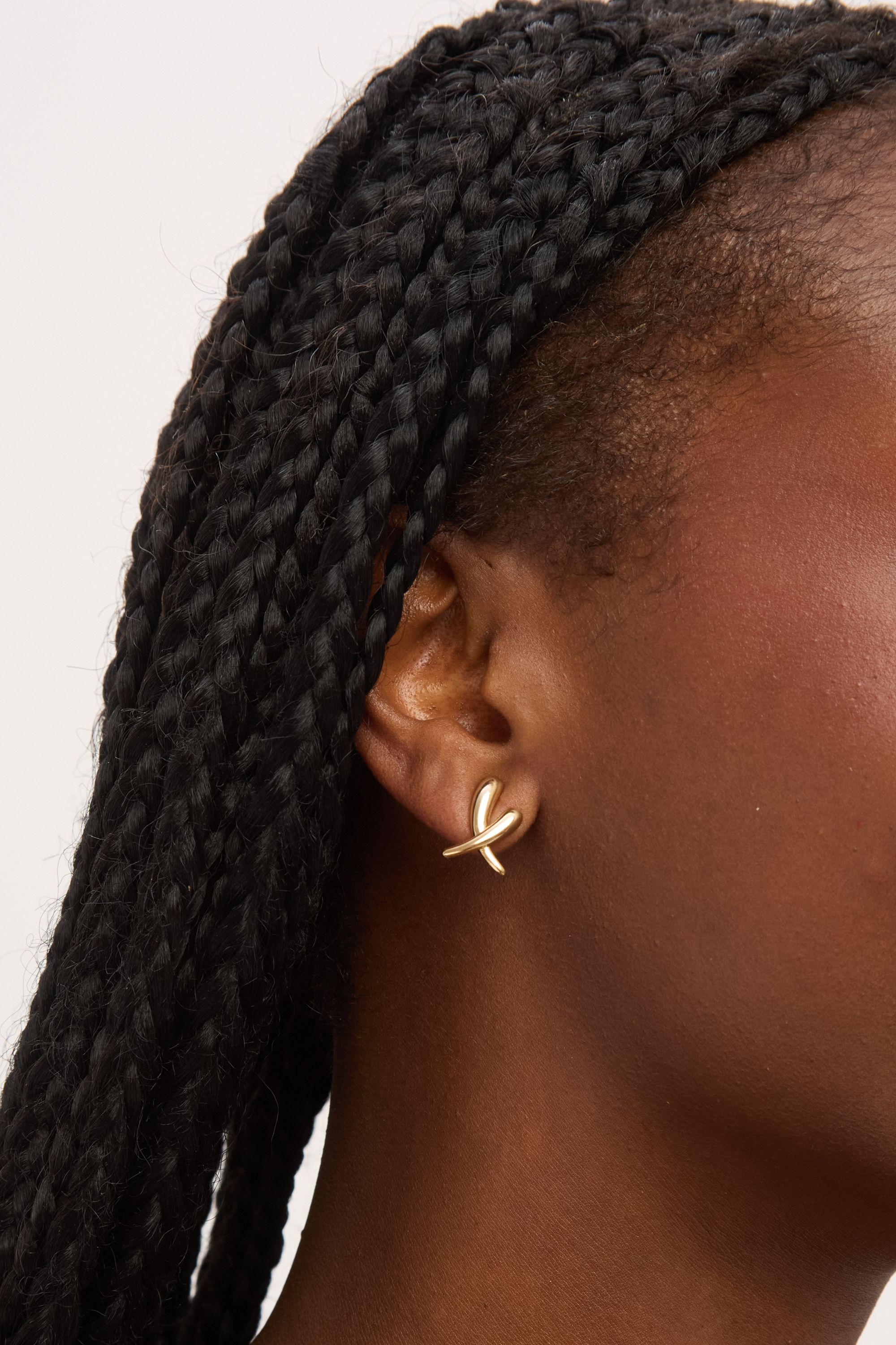 Jon Richard Gold Plated Polished Kiss Earrings image 4