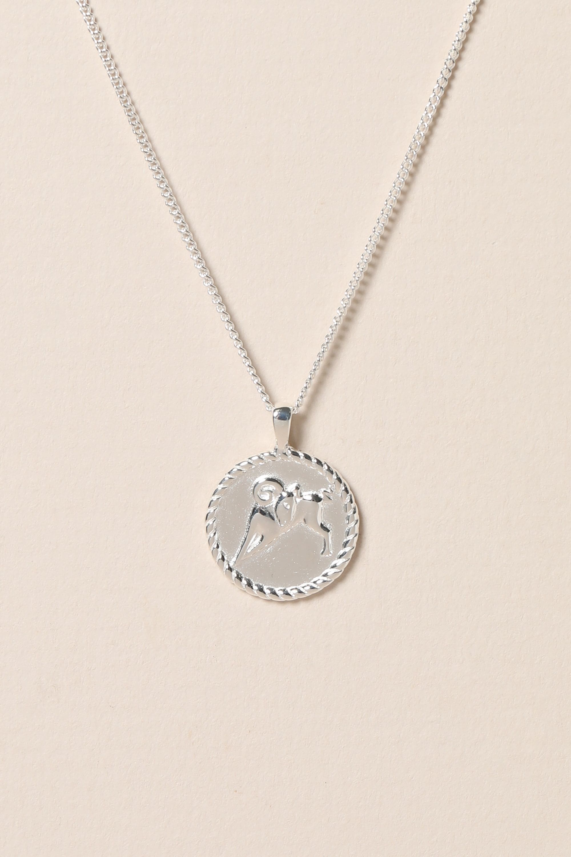 Simply Silver Sterling Silver 925 Zodiac Pendant - Aries image 2