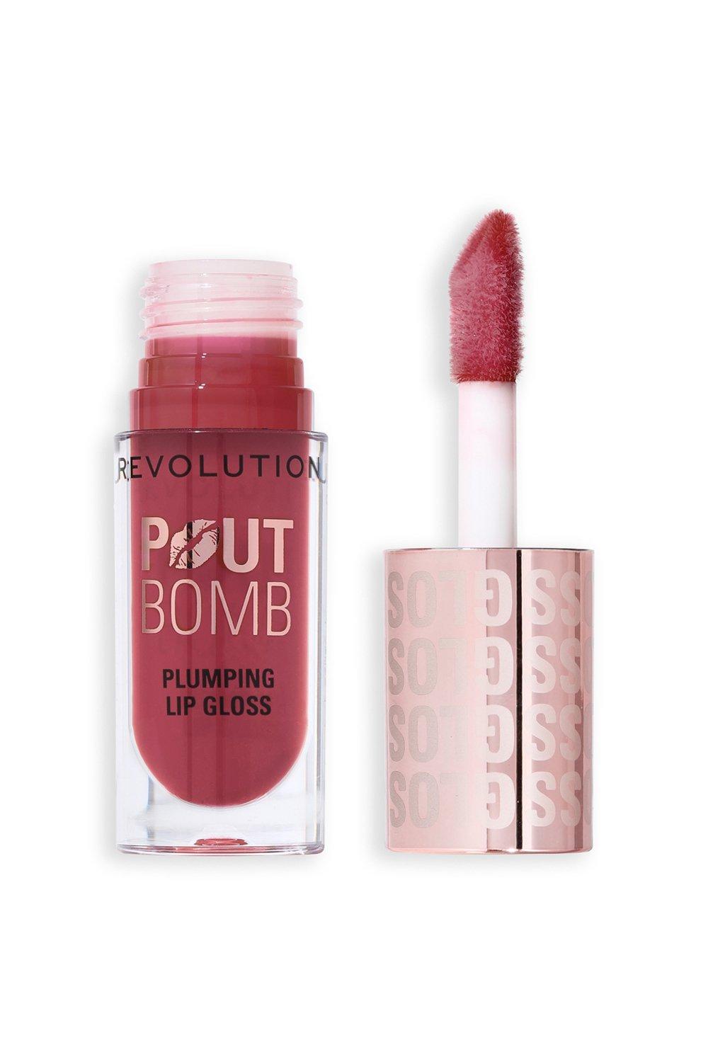 Revolution Pout Bomb Plumping Lip Gloss Wild Mauve Pink image 1