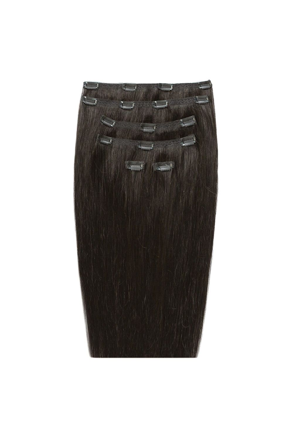 Beauty Works 18" Double Hair Set Clip-In Extensions 180g Iced Blonde image 1