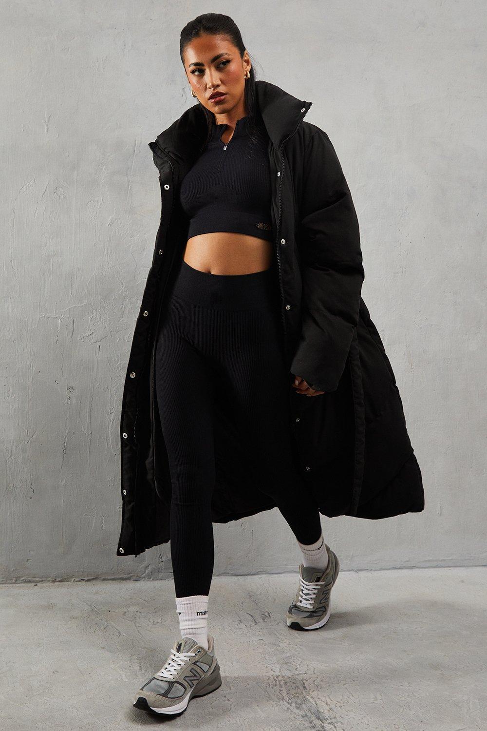 MissPap Longline Puffer Coat Black image 1