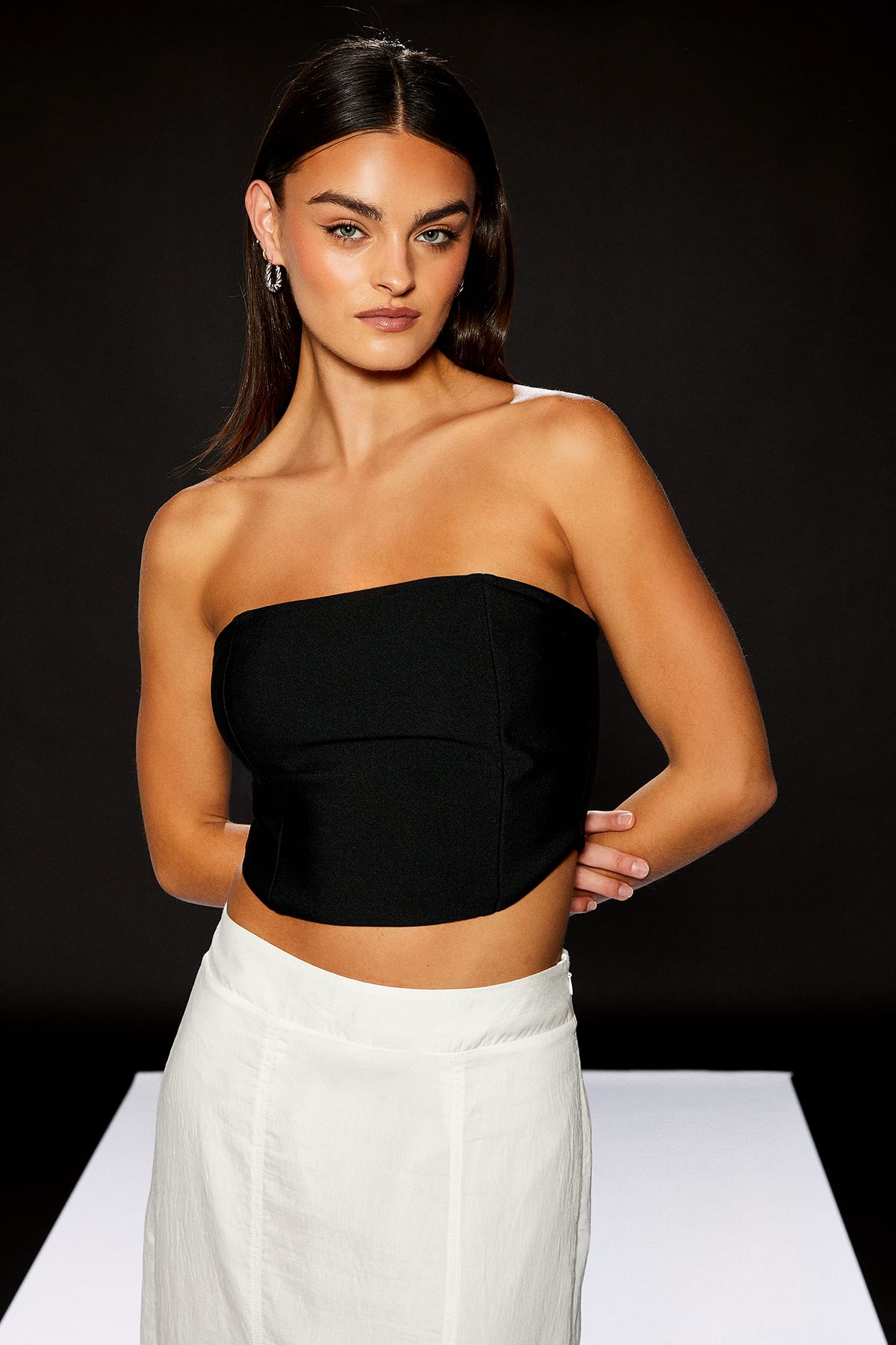 RUNWAY 1.8.1.8 Runway 1.8.1.8 Knitted Bandeau Top Black image 1