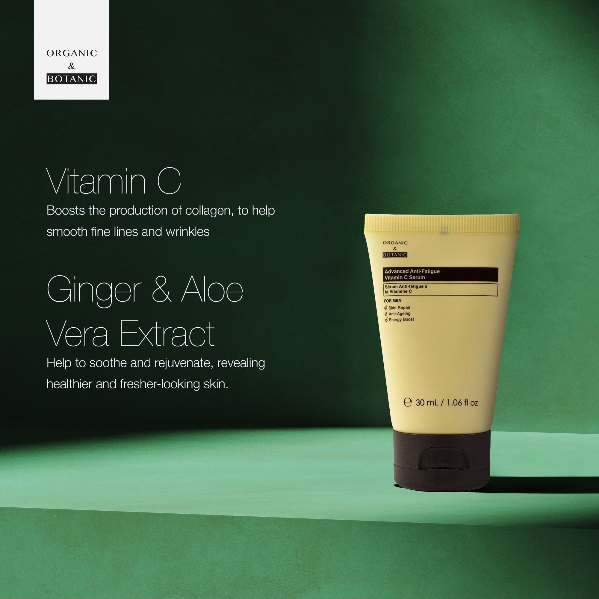 Organic & Botanic Advanced Anti-Fatigue Vitamin C Serum For Men 30ml image 5
