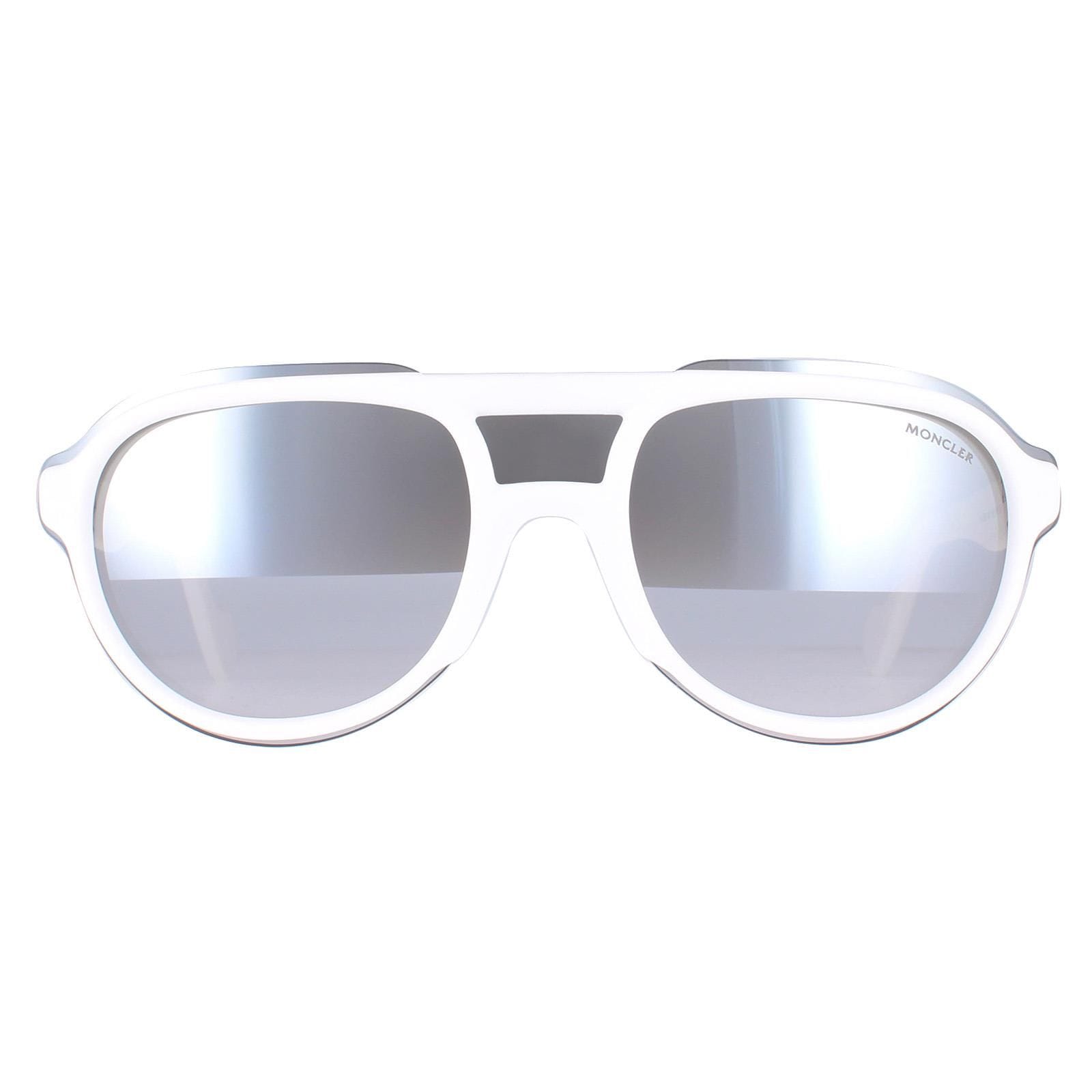 Moncler Round White Smoke Mirror ML0055 image 1