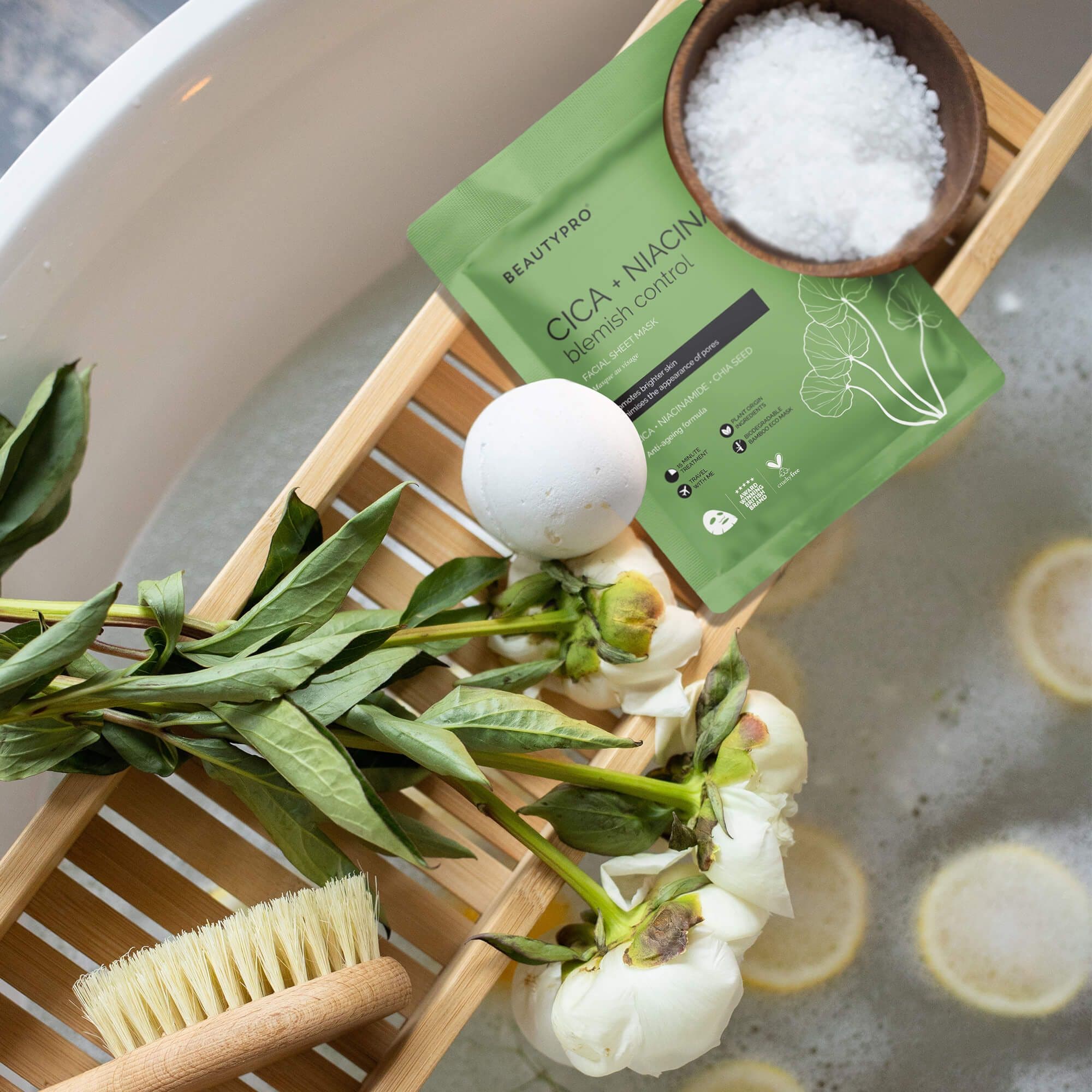 BEAUTYPRO Cica + Niacinamide Blemish Control Sheet Mask - Pack Of 4 image 6