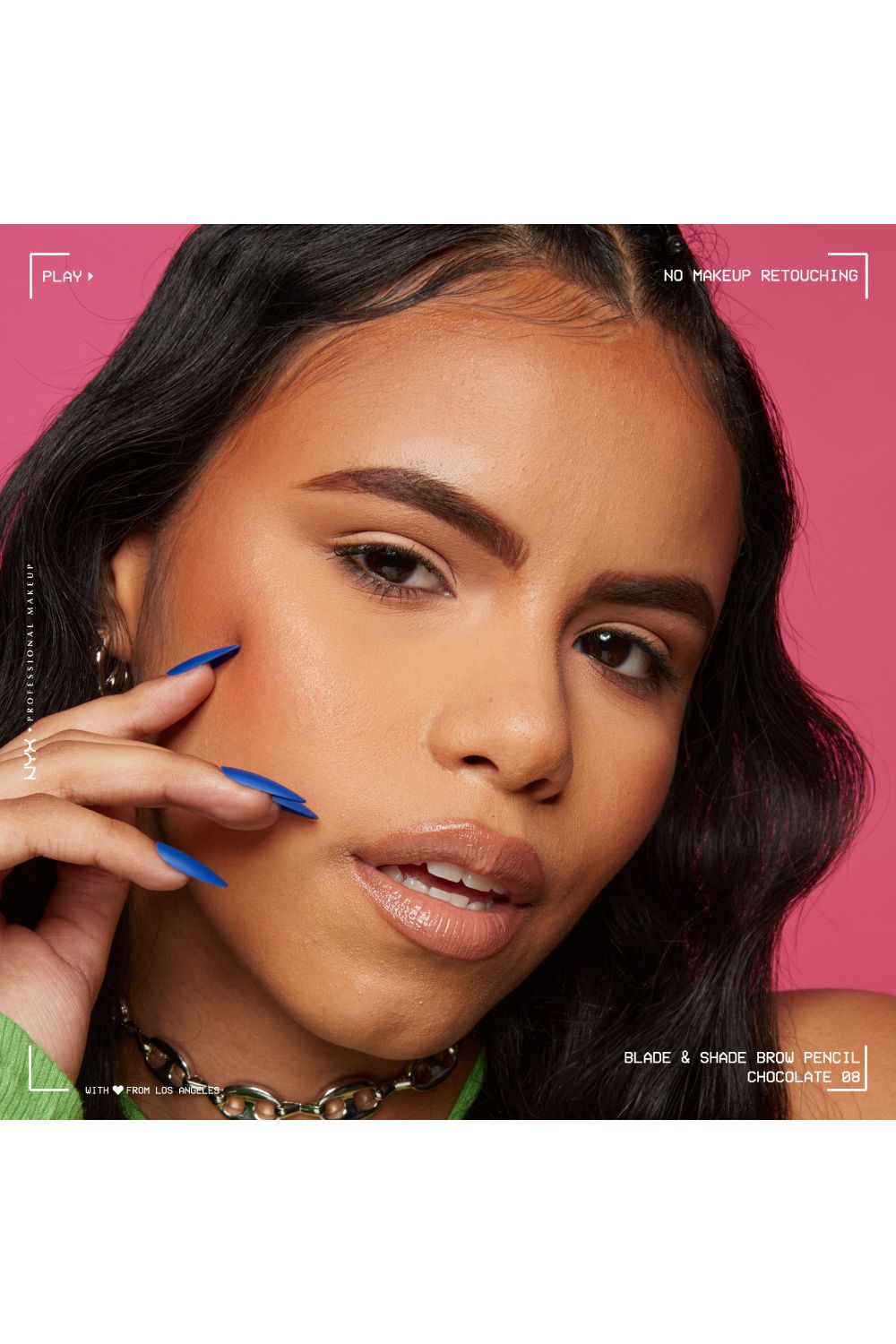 NYX Professional Makeup Blade & Shade, Nano Brow Mechanical Pencil 0.06g Chocolate image 10