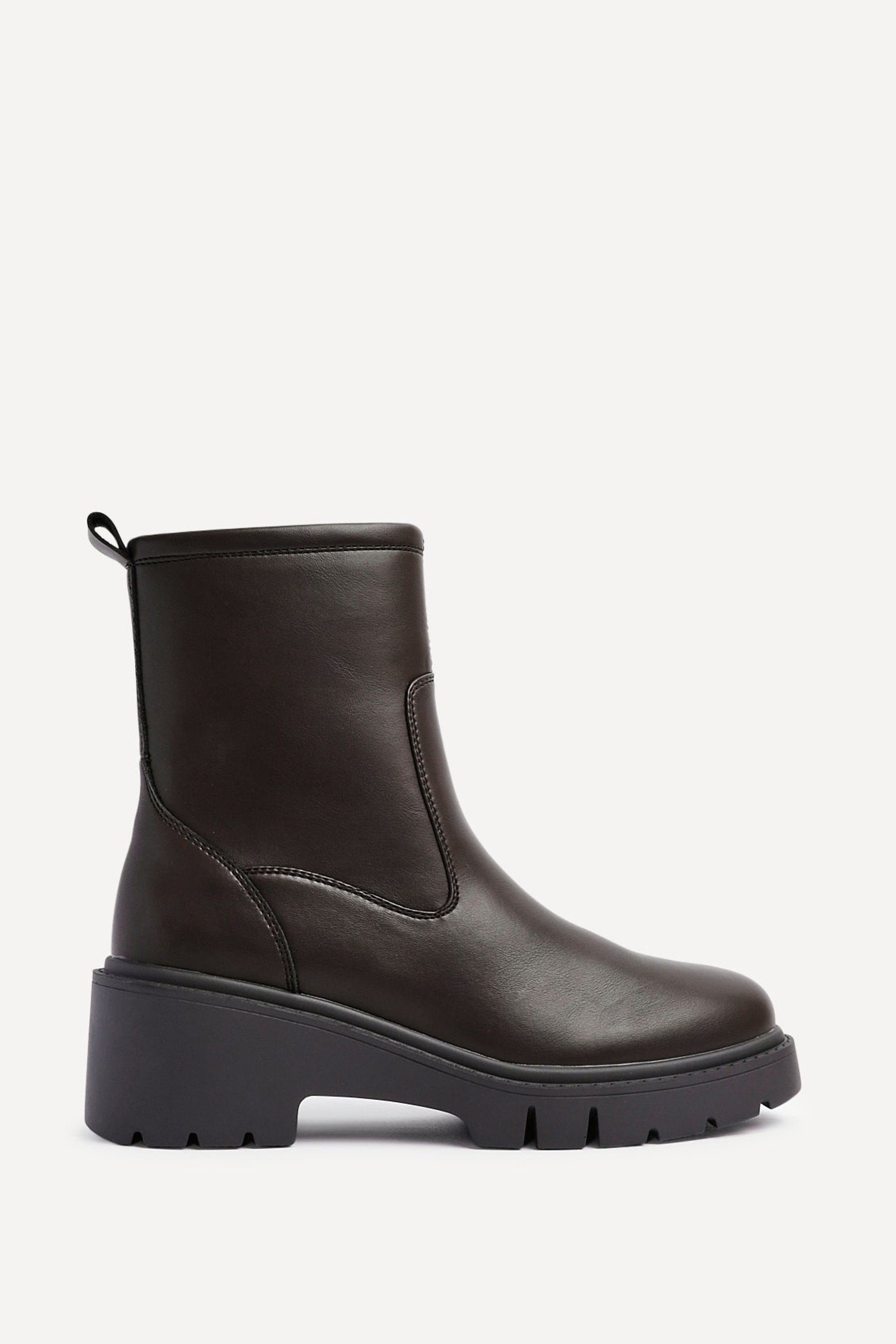 Linzi Limited Brown Faux Leather Ankle Boot image 1