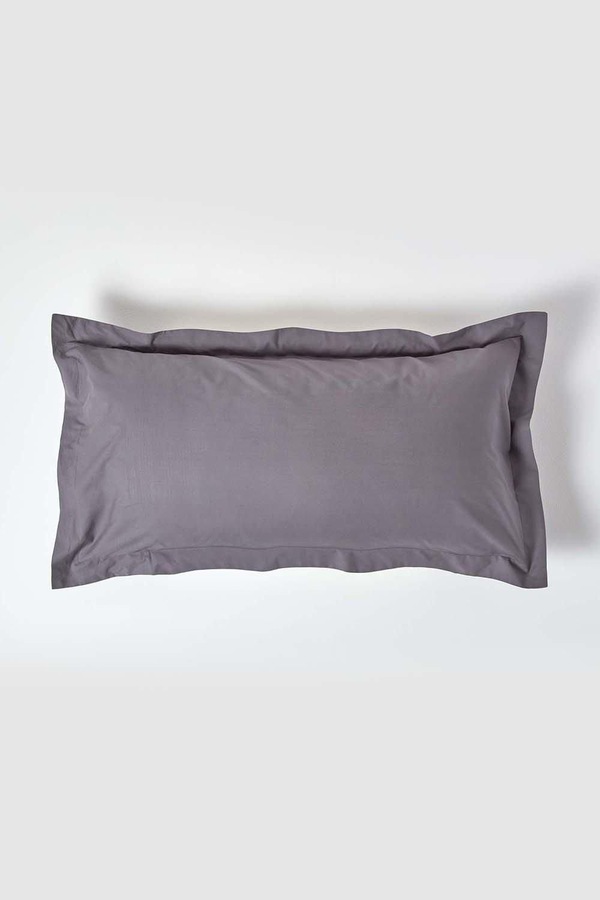 Homescapes Egyptian Cotton Oxford Pillowcase 200 TC, King Size