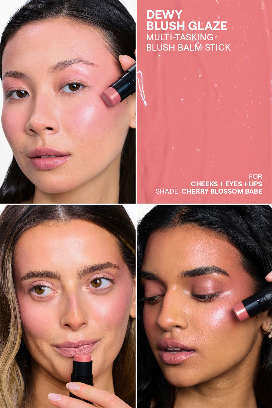 Nudestix Rosy Pink Glow Blush & Lip Kit Multi image 3