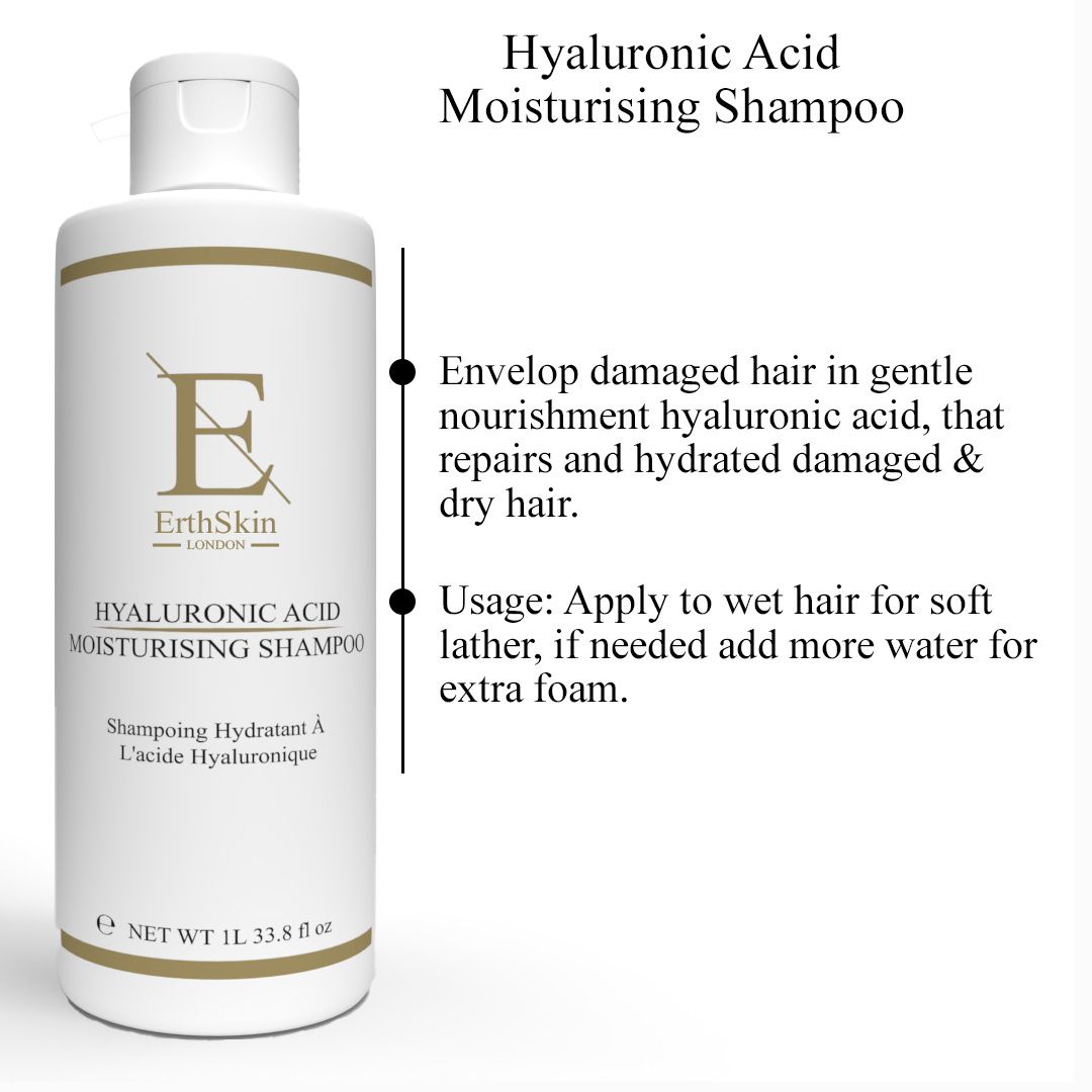 Erth Skin London Hyaluronic Acid Moisturising Shampoo 1L image 3