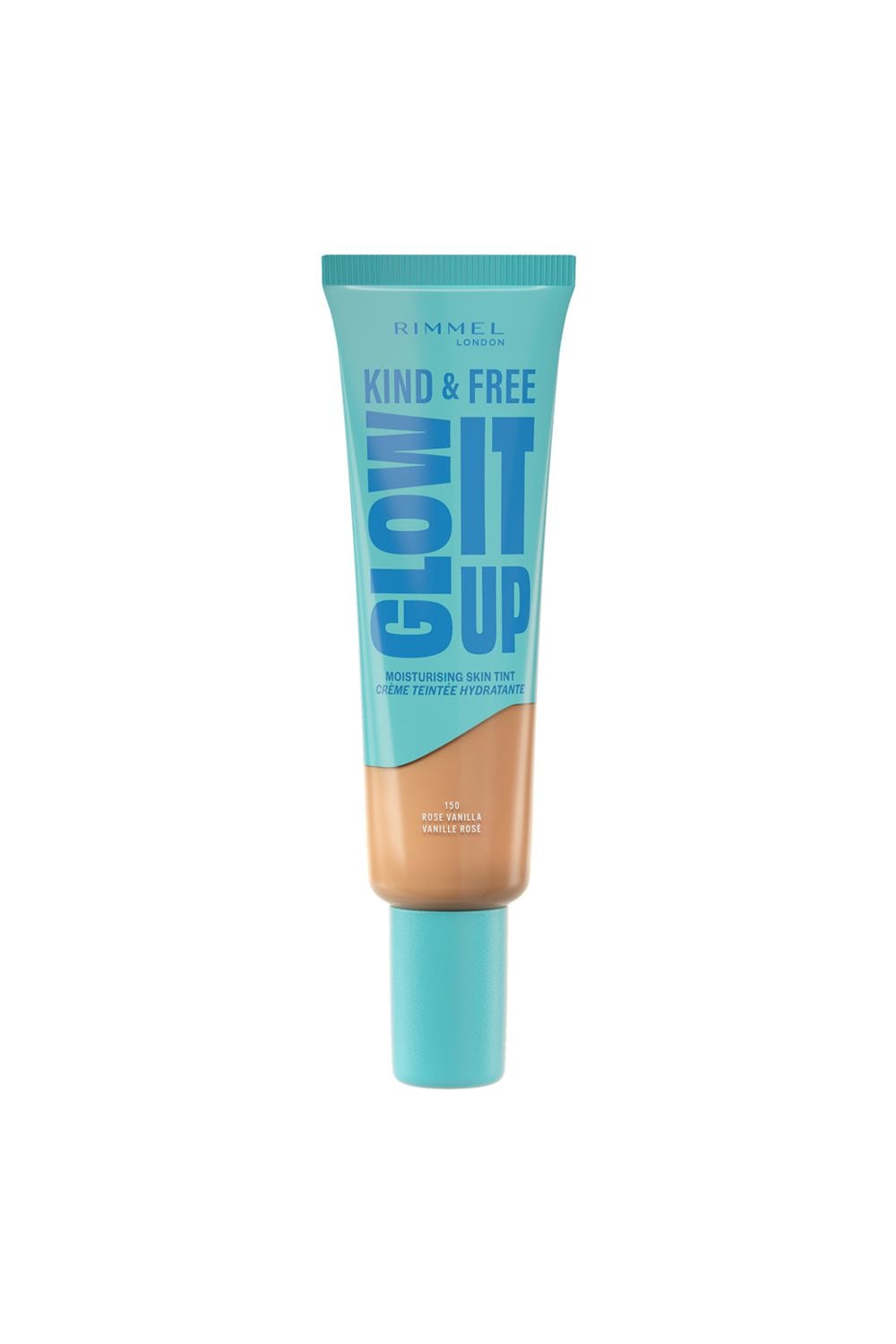 Rimmel London Kind & Free GLOW IT UP Moisturising Skin Tint 30ml 150 Rose Vanilla image 1