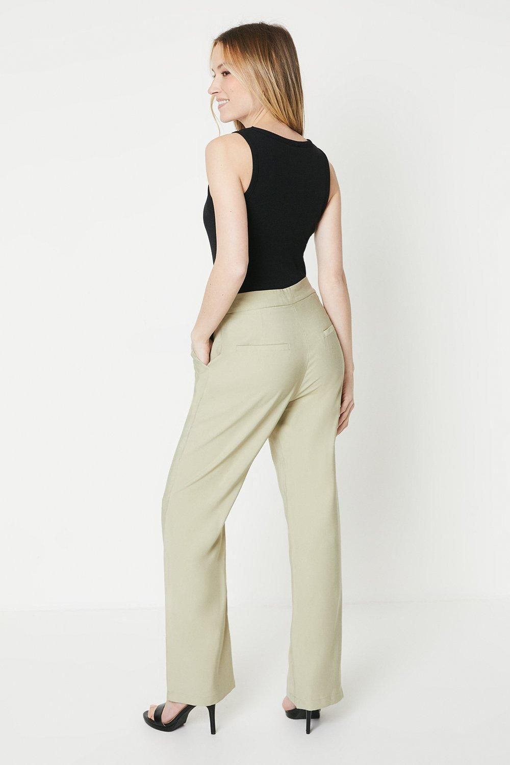 Dorothy Perkins Straight Leg Trouser Sage image 3