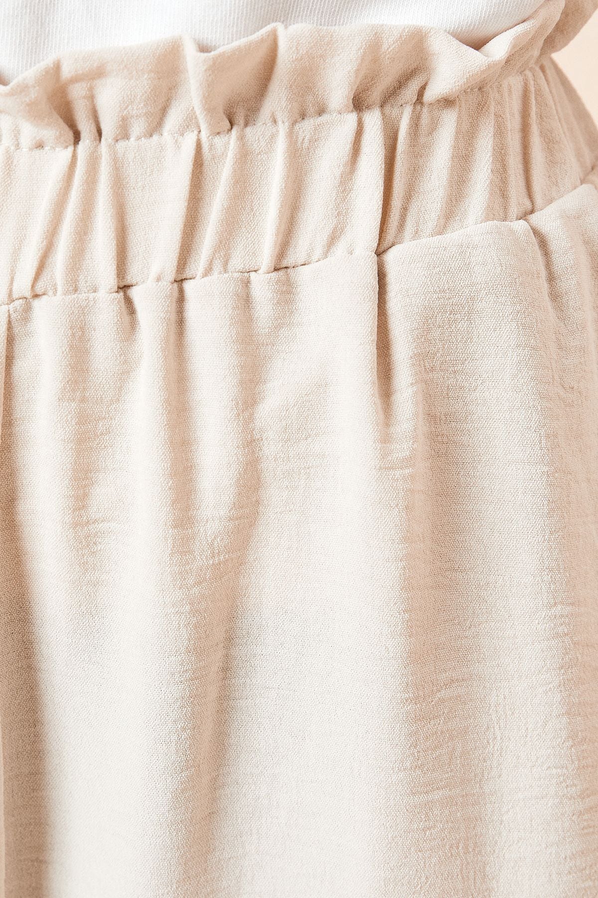 Dorothy Perkins Paperbag Waist Wide Leg Trouser Stone image 5