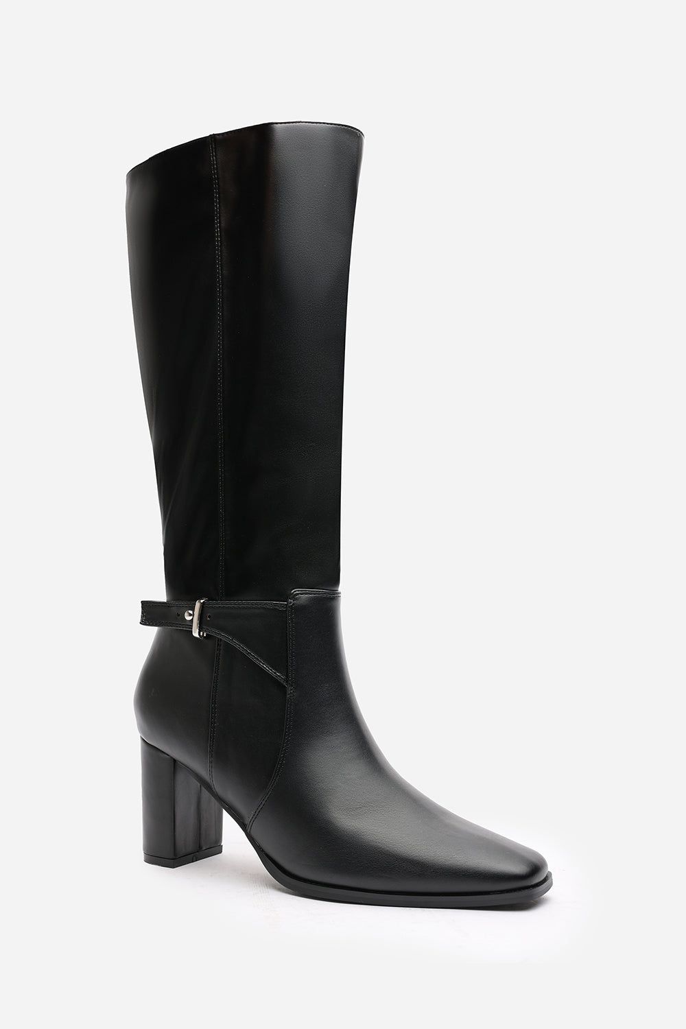 Where's That From 'Xenia' Knee High Heeled Boots With Side Zip image 3