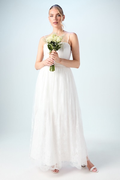 Coast Embellished Lace Bridal Skirt Ivory