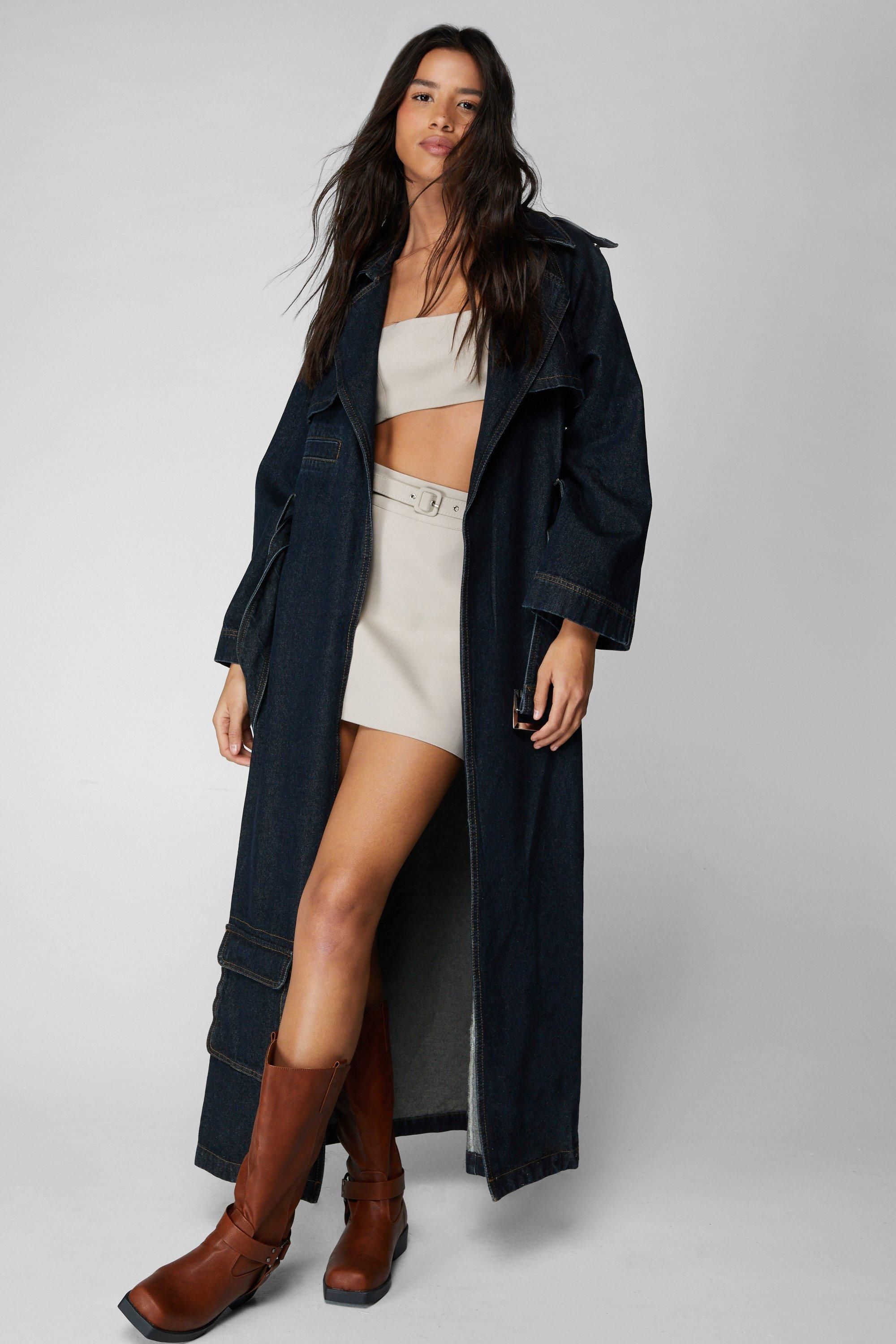 NastyGal Premium Tailored Twill Bralette Neutral image 2