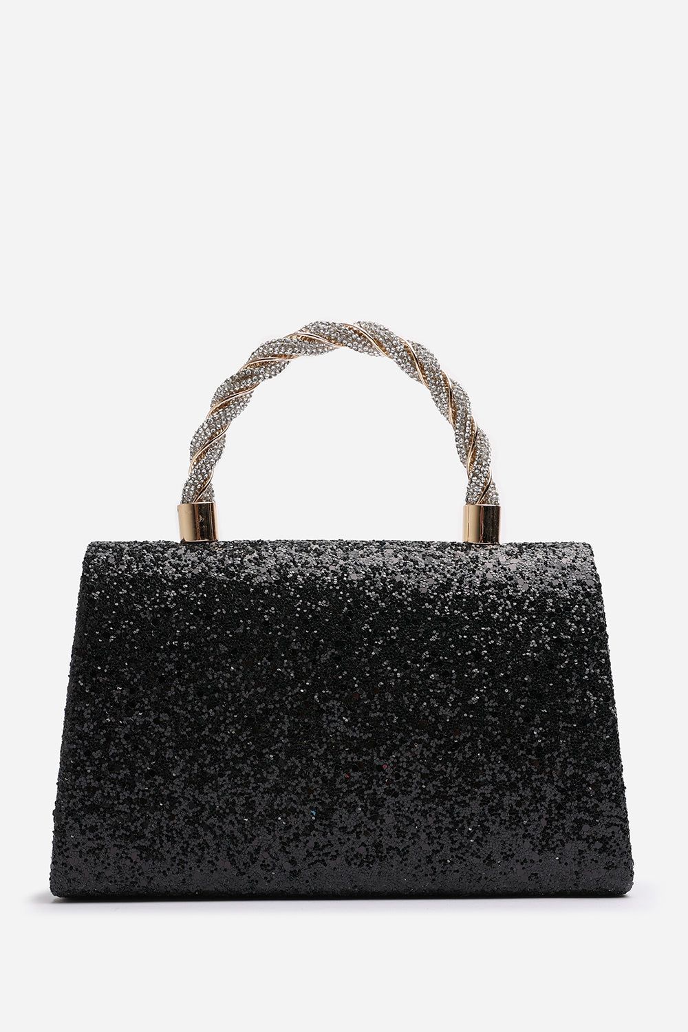 Where's That From 'Pluie' Glitter Evening Bag With Braided Top Handle image 4