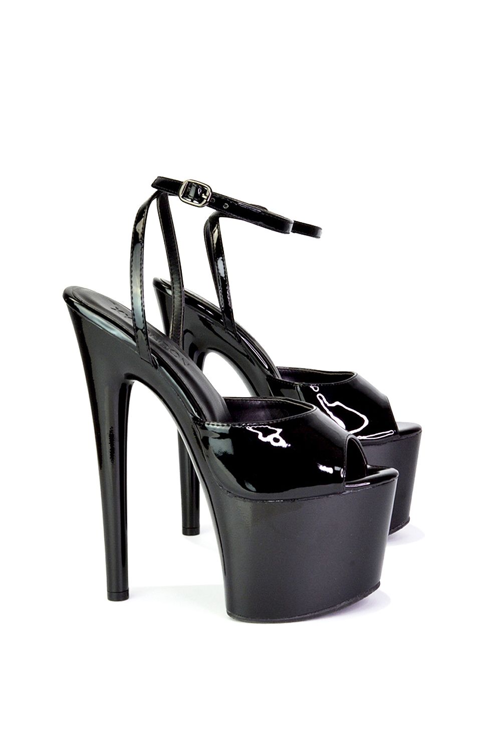 XY London 'Sunshine' Strappy Peep Toe Stiletto High Heel Platform Shoes image 2