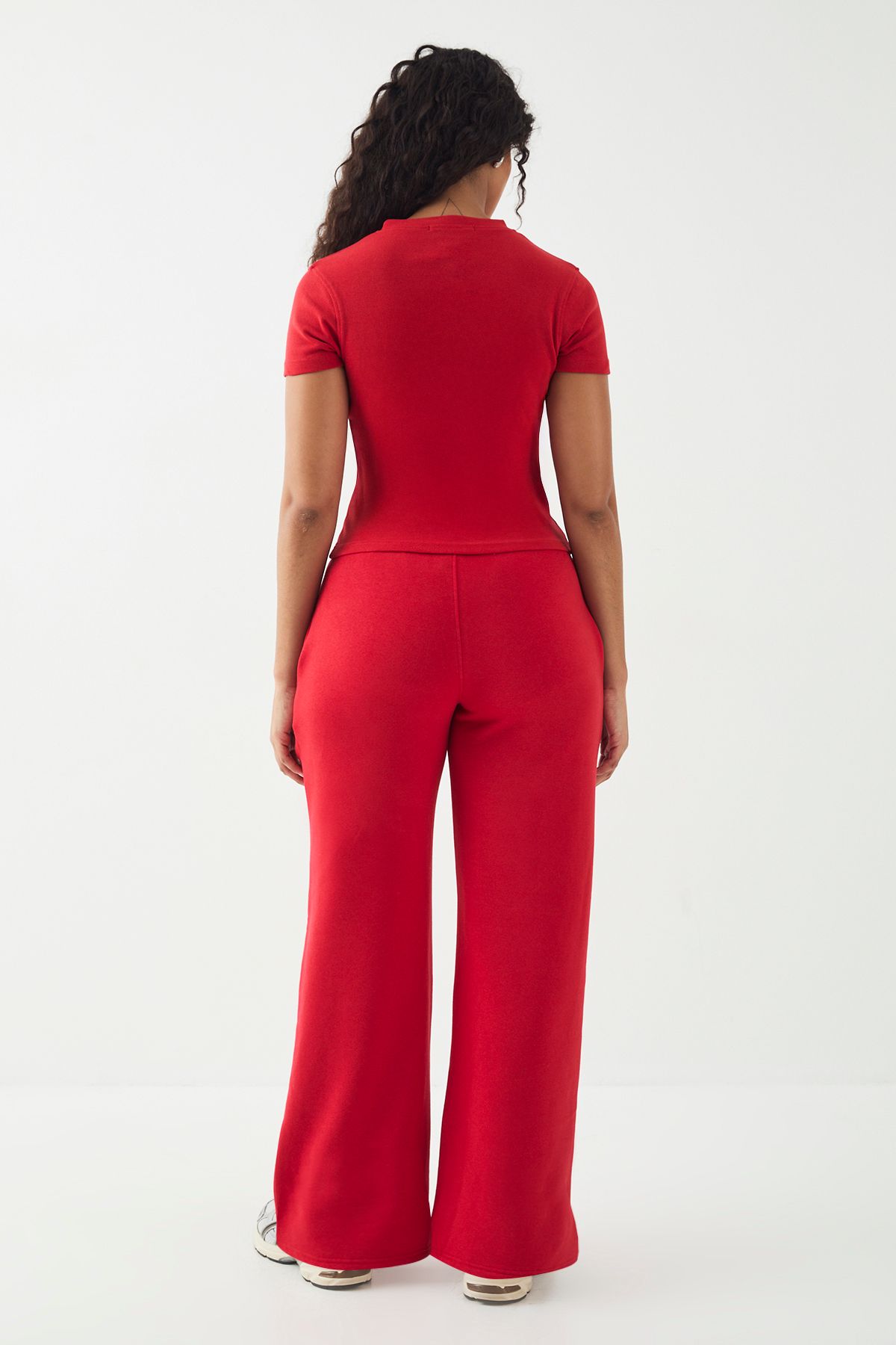 DSGN Studio DSGN Studio Embroidered Straight Leg Jogger Red image 2