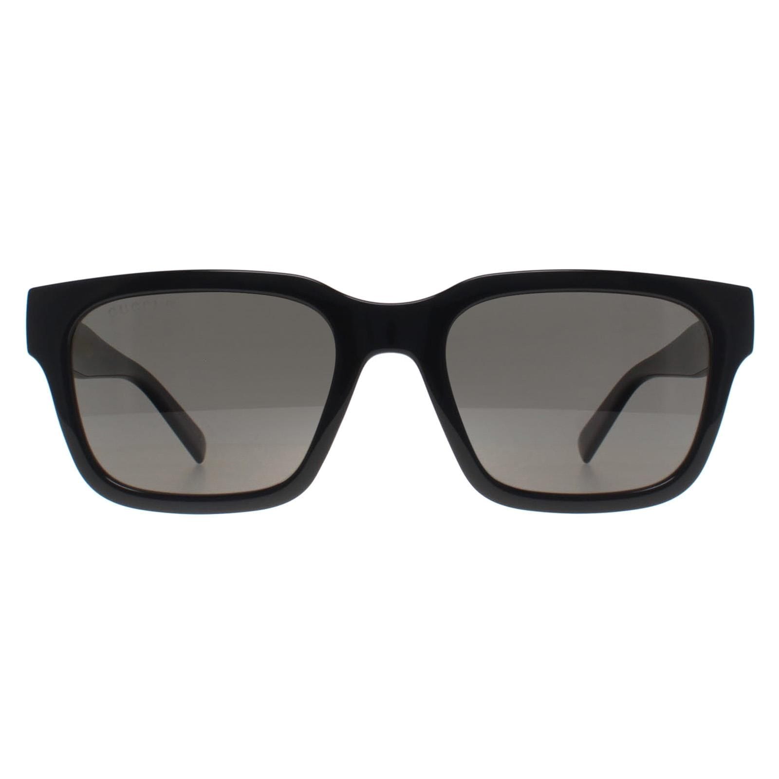 Gucci Square Shiny Black Grey Polarized GG1857S image 1