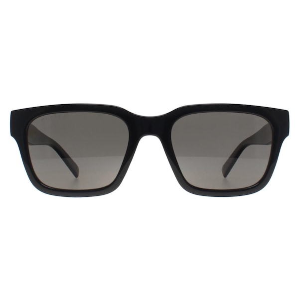 Gucci Square Shiny Black Grey Polarized GG1857S