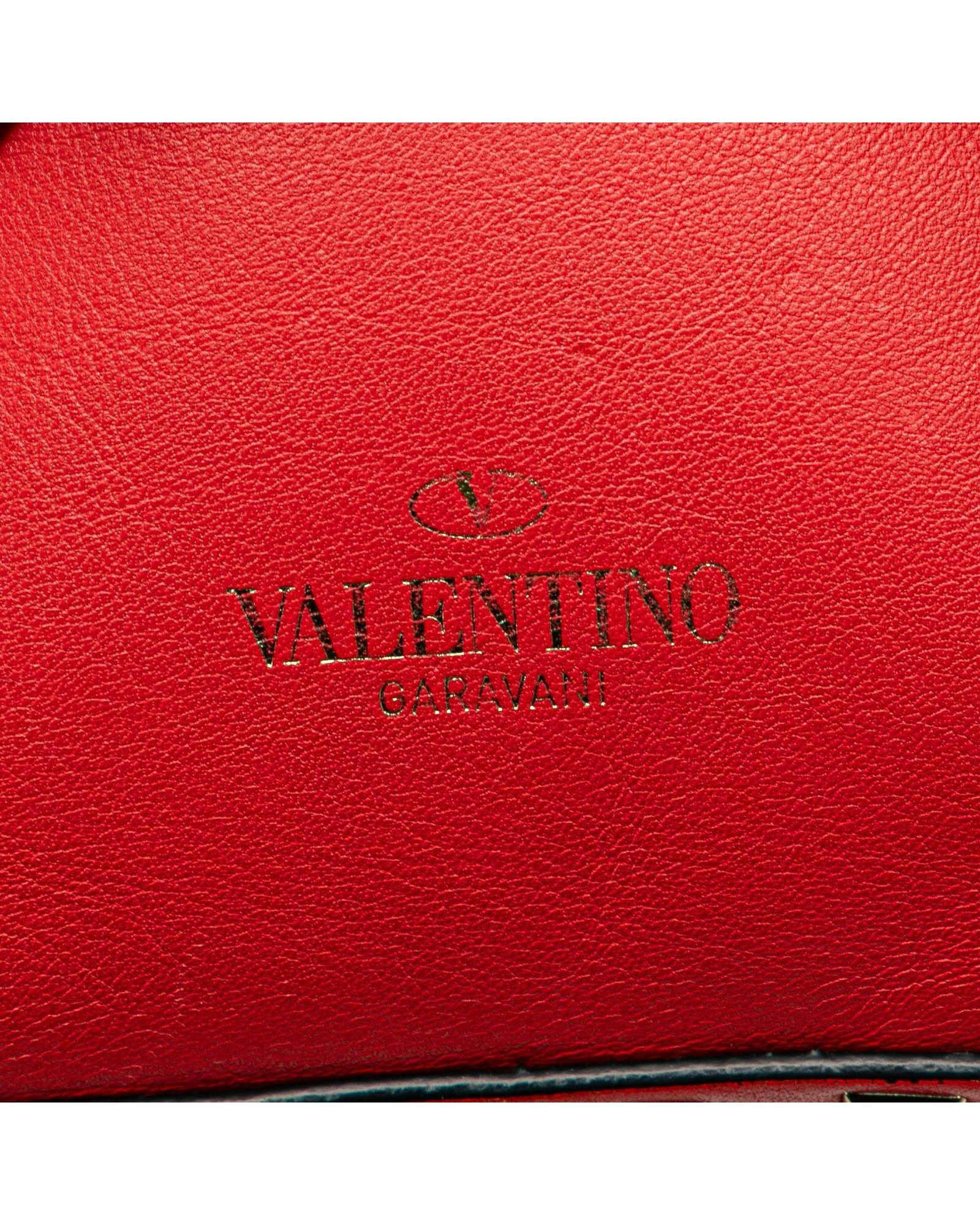 Valentino Preloved Rockstud Mini Backpack Iconic Studs Wo - Red image 9