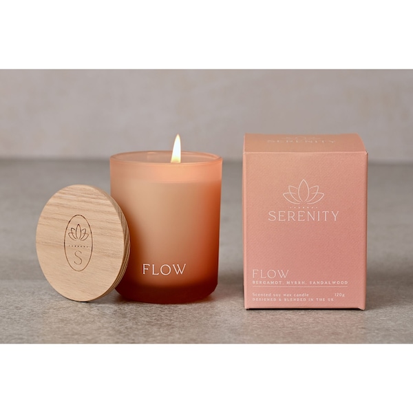 Serenity Flow Candle 120g Bergamot, Myrrh & Sandalwood