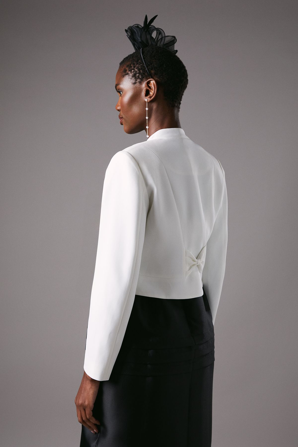 Coast Bow Back Long Sleeve Jacket White image 4