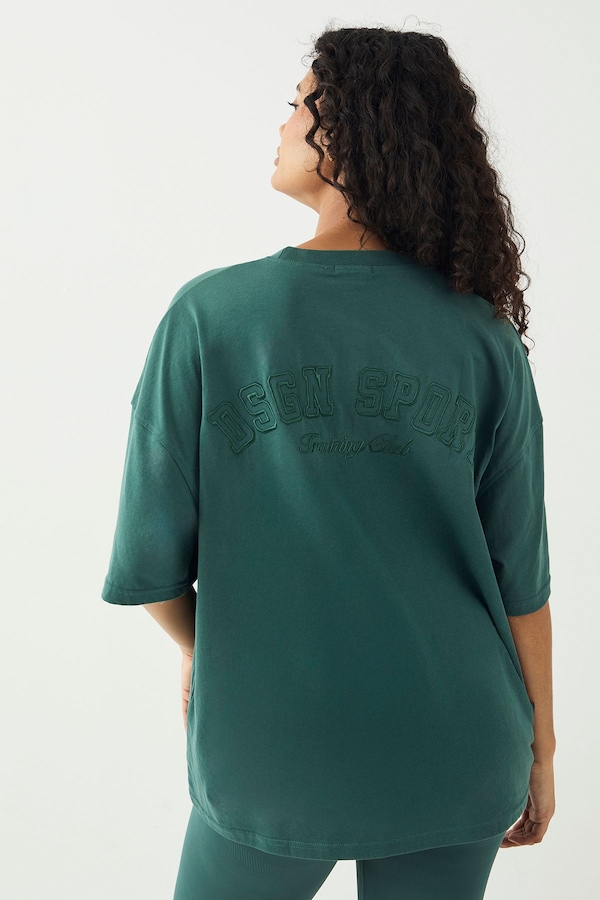 DSGN Studio DSGN Studio Sport Training Club Oversized T-Shirt Green