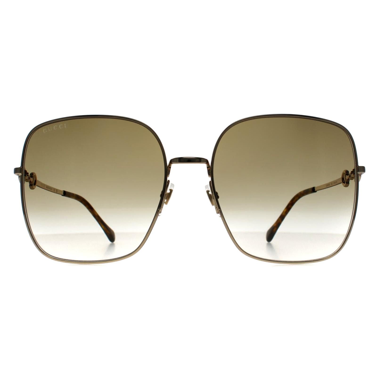 Gucci Square Gold Brown Gradient GG0879S image 1