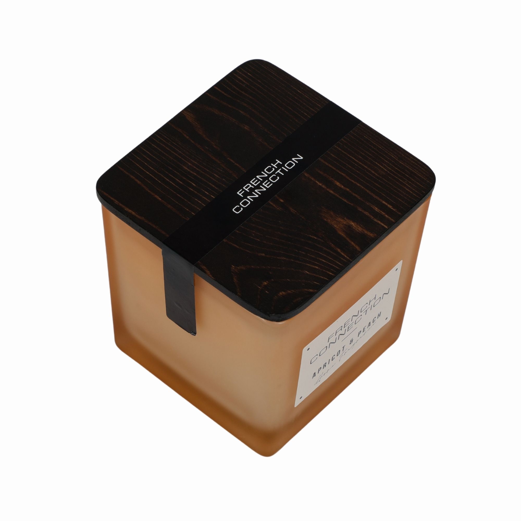 French Connection Square Apricot & Peach Candle Long-Lasting Luxury Gift image 4