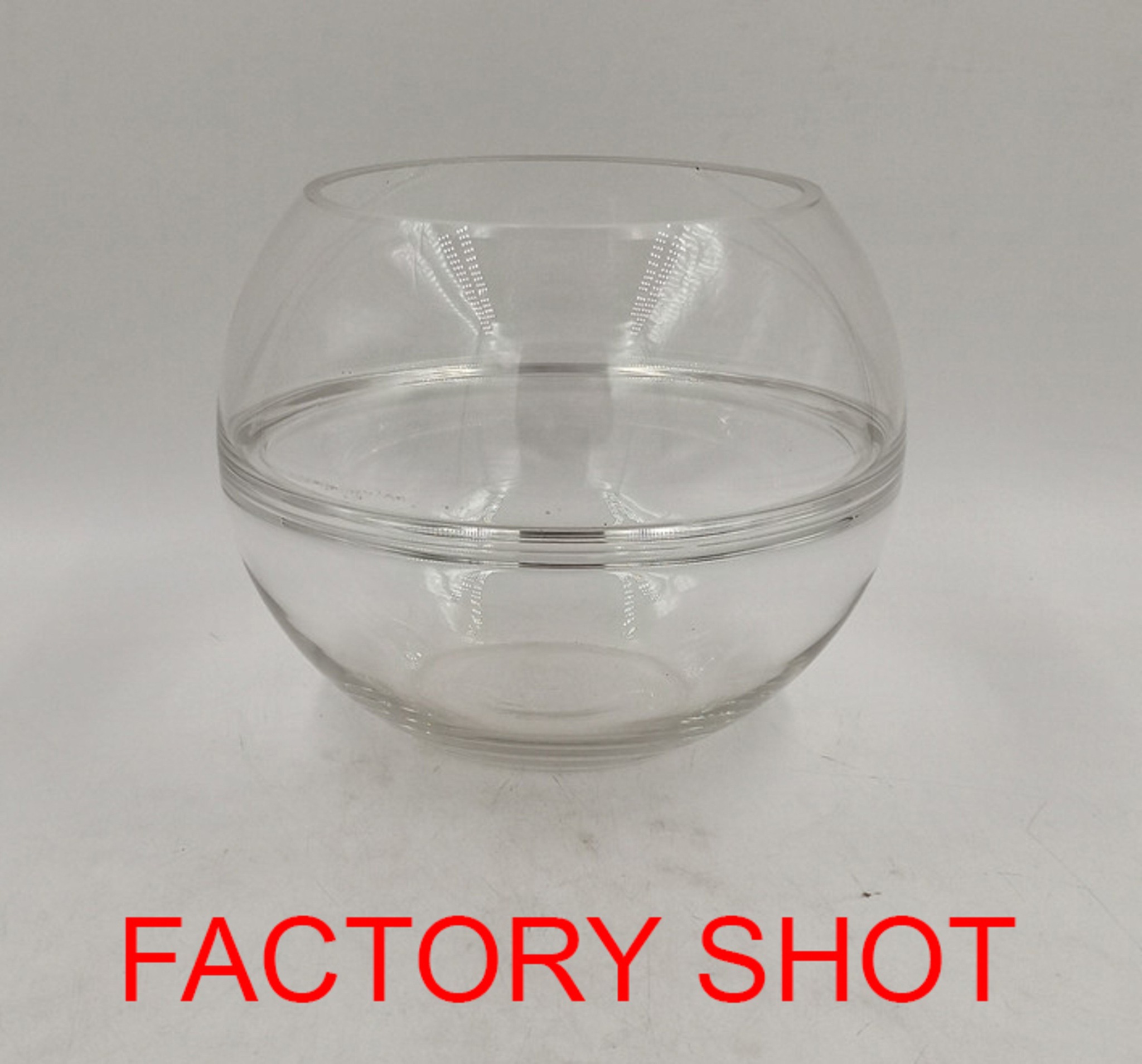 Orsina Elegant Design Glass Round Vase, Durable Glass Vase, Easy To Maintain Large Vase For Flowers, image 1