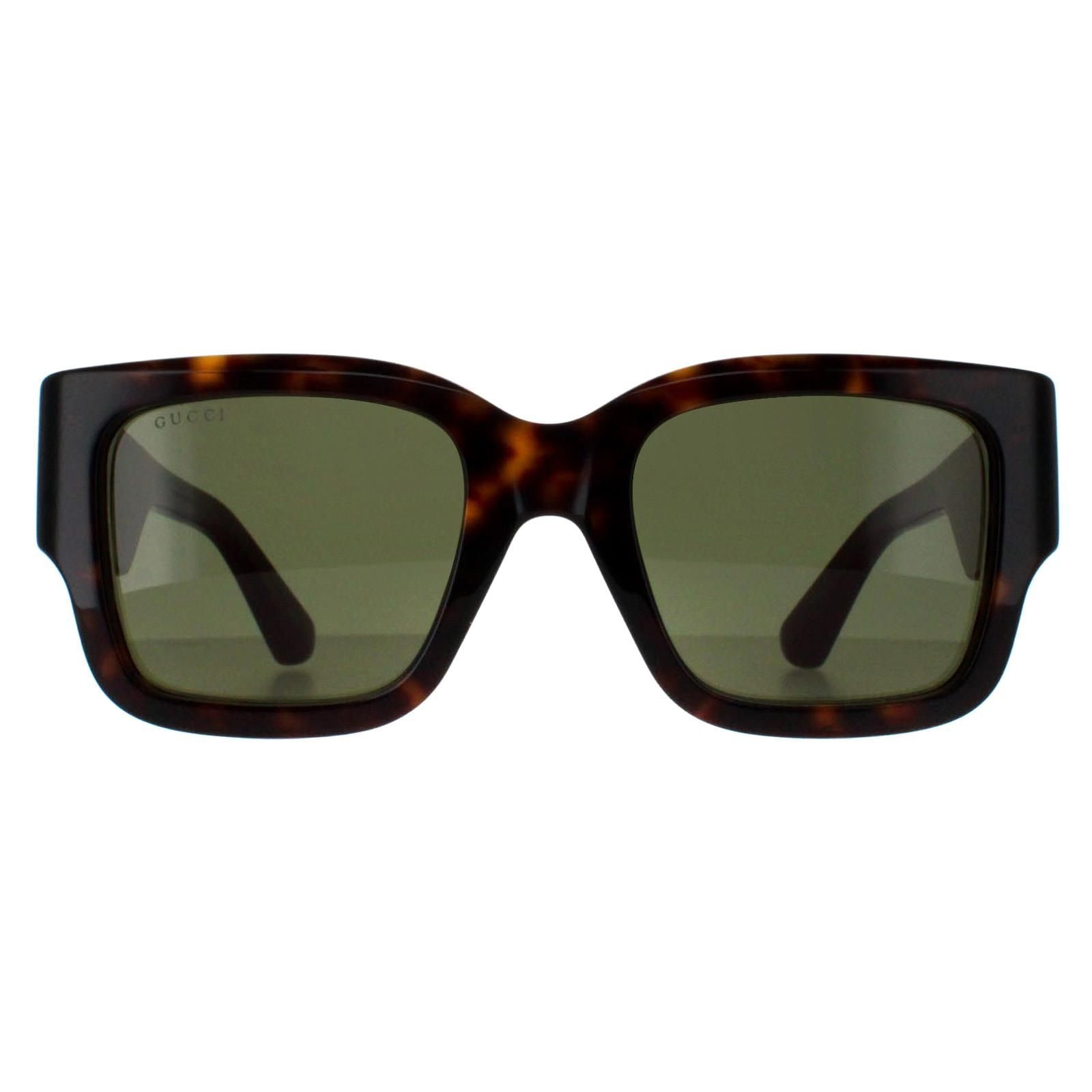 Gucci Square Havana with Green and Red Green GG1663S image 1