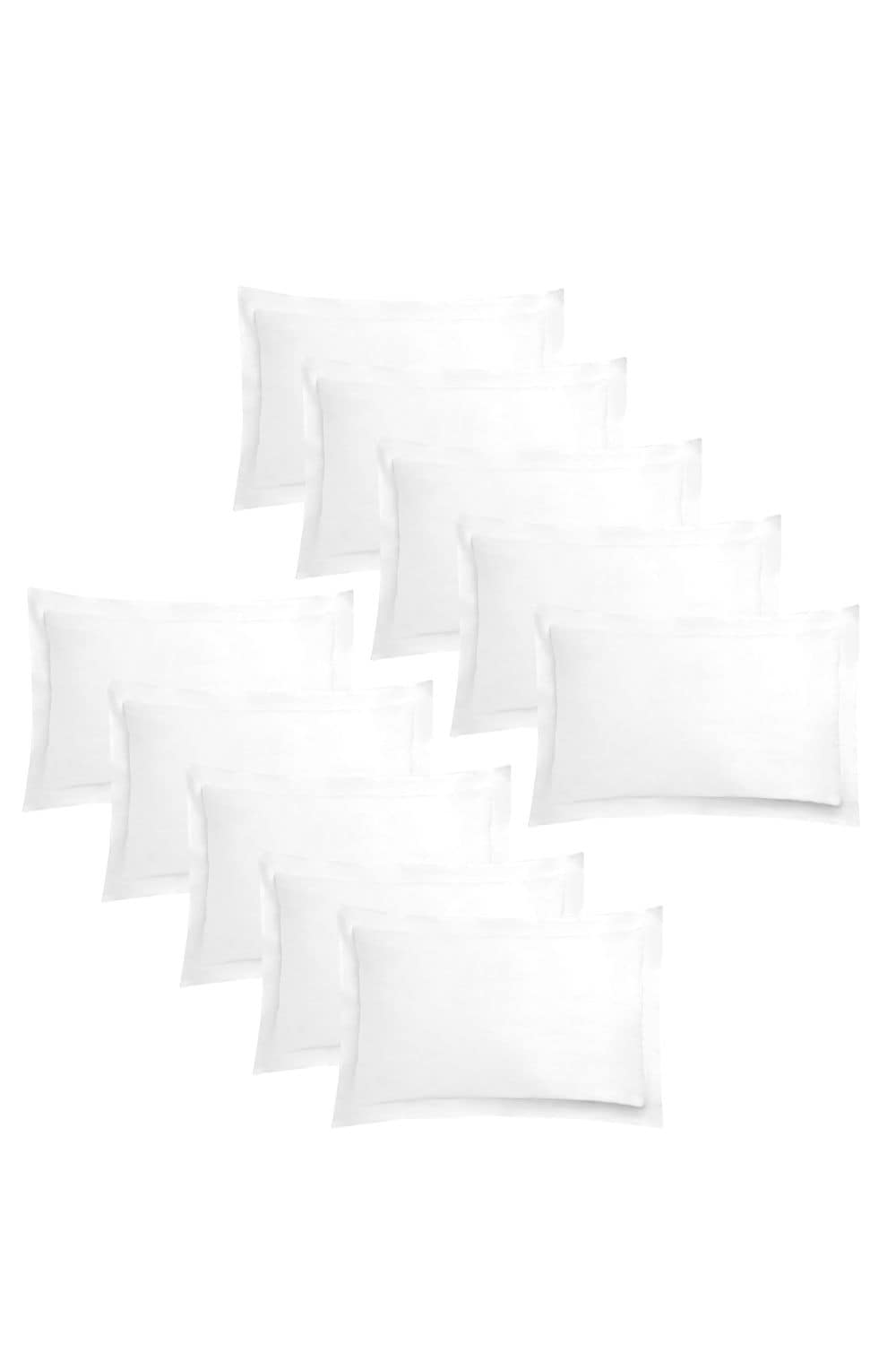 OHS 10 x Soft Cotton Oxford Edge Pillowcases image 1
