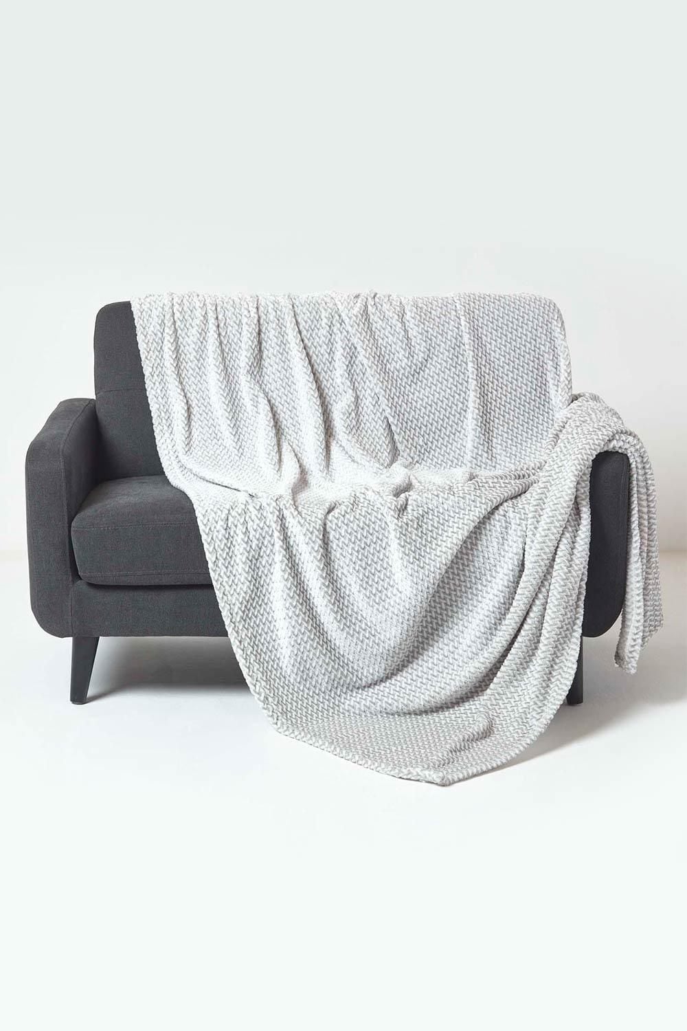 Homescapes Mora Faux Fur Velvet Throw image 1