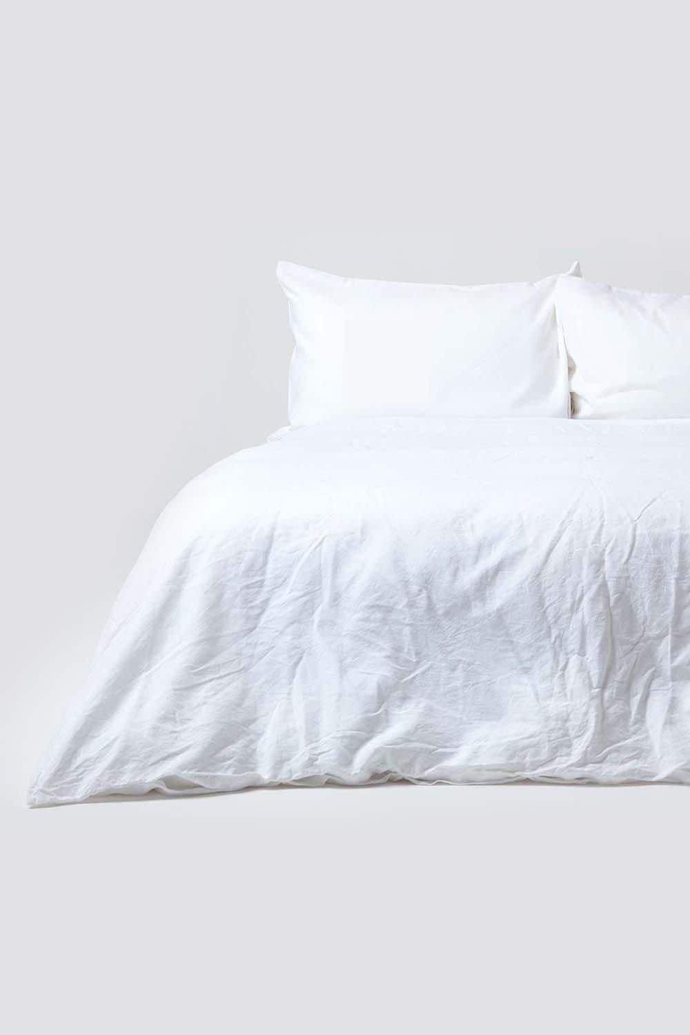 Homescapes Luxury Soft Plain European Linen Duvet Cover Set image 1