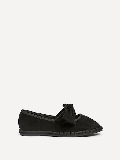 Linzi Pout Black Faux Suede Mary Jane