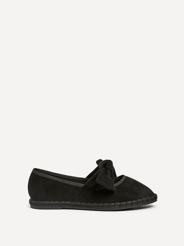 Linzi Pout Black Faux Suede Mary Jane