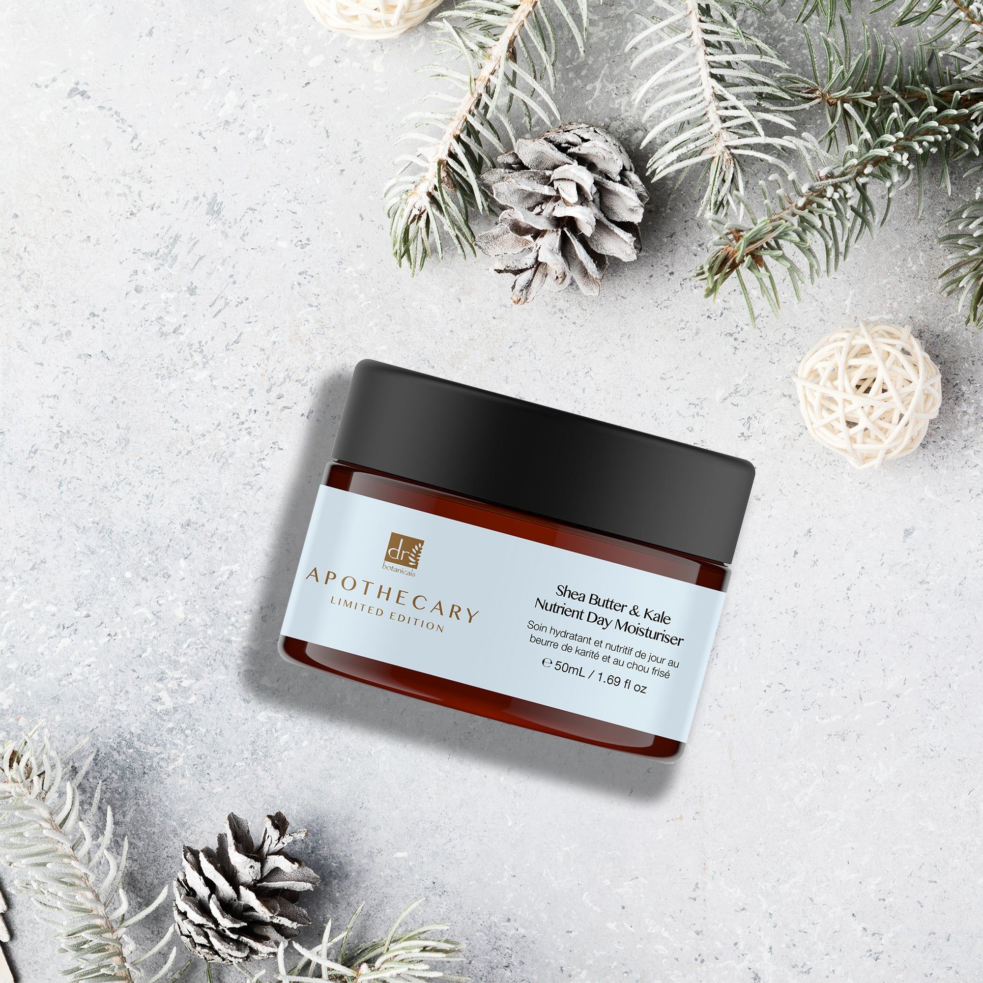 Dr. Botanicals Shea Butter & Kale Nutrient Day Moisturiser 50ml x 2 Duo Set image 4