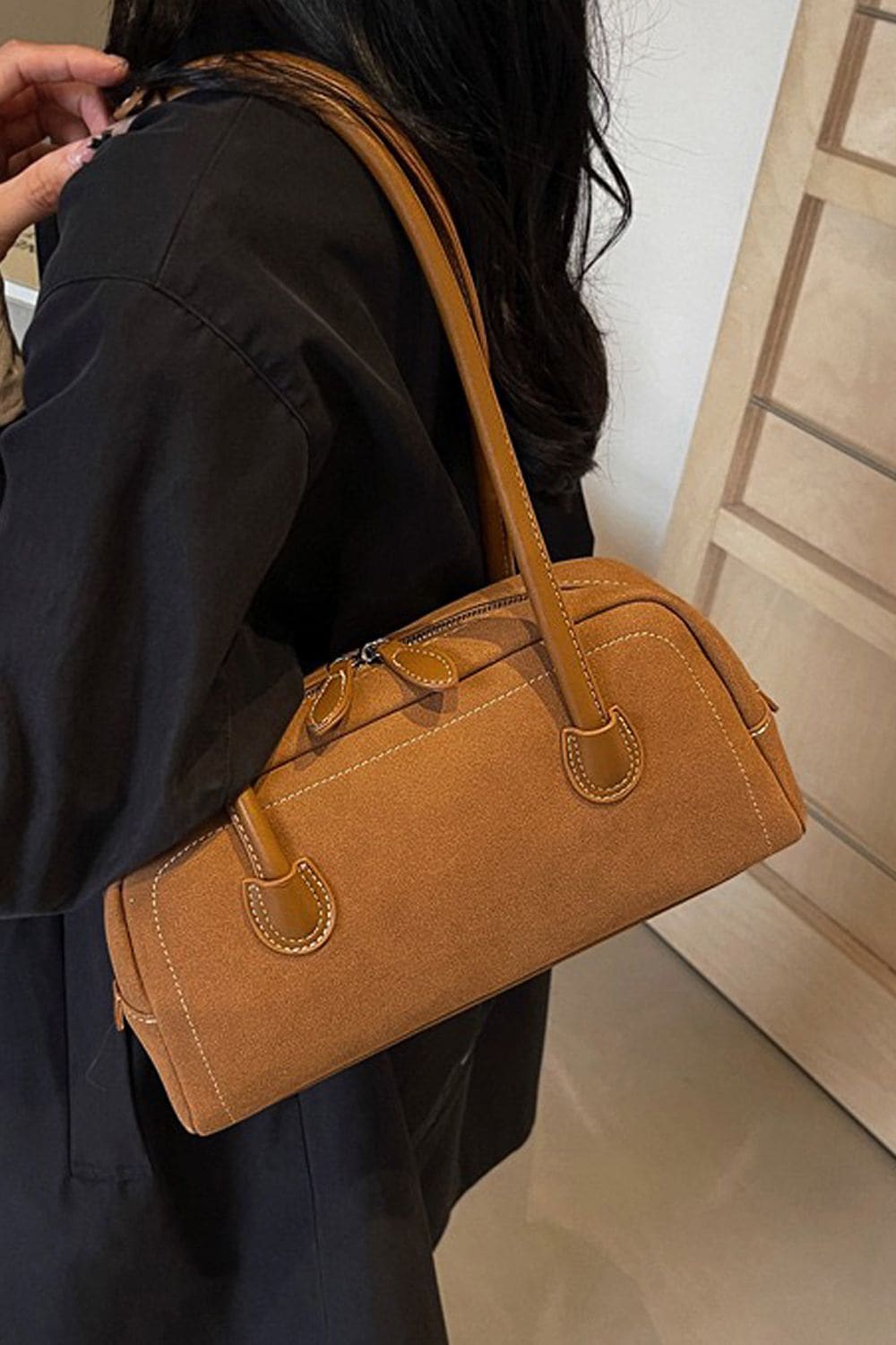 XY London 'Ashden' Women's Handbag with Shoulder Strap and Faux Suede Finish image 2