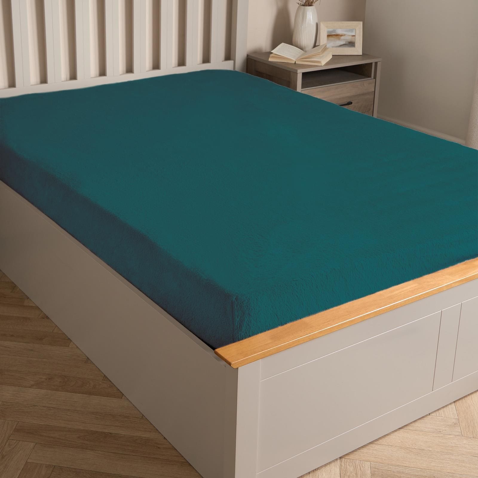 OHS Teddy Fleece Thermal Fitted Bed Sheet image 2