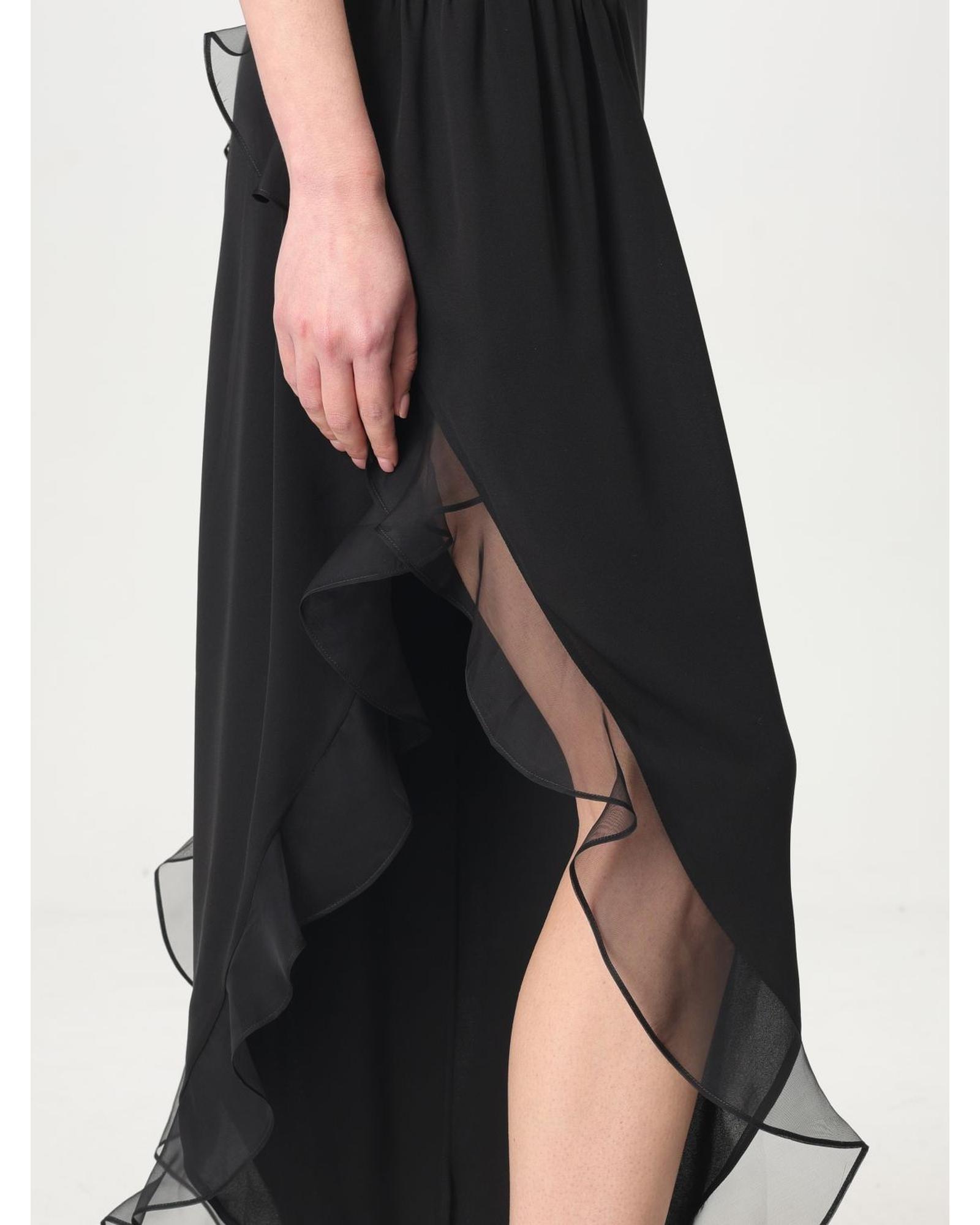 Valentino Ruffled Culottes Wide Leg Pants Wo - Black image 5