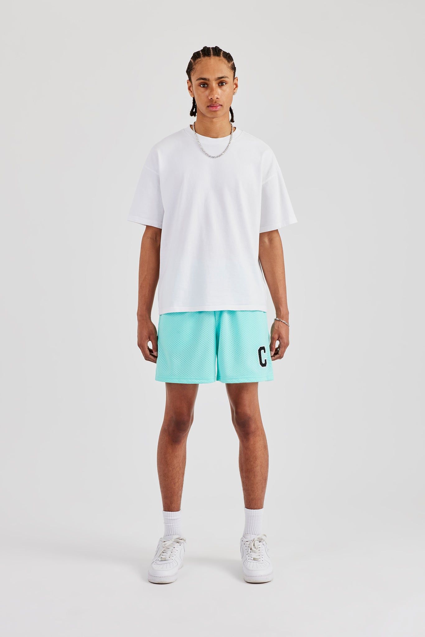 Cernucci C Mesh Shorts - Aqua image 4