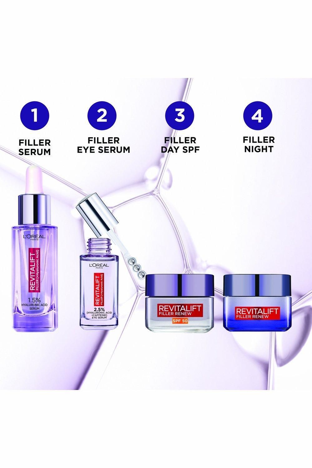 L'Oréal Paris Revitalift Filler Hyaluronic Acid Anti-Ageing SPF50 Day Cream Multi image 7