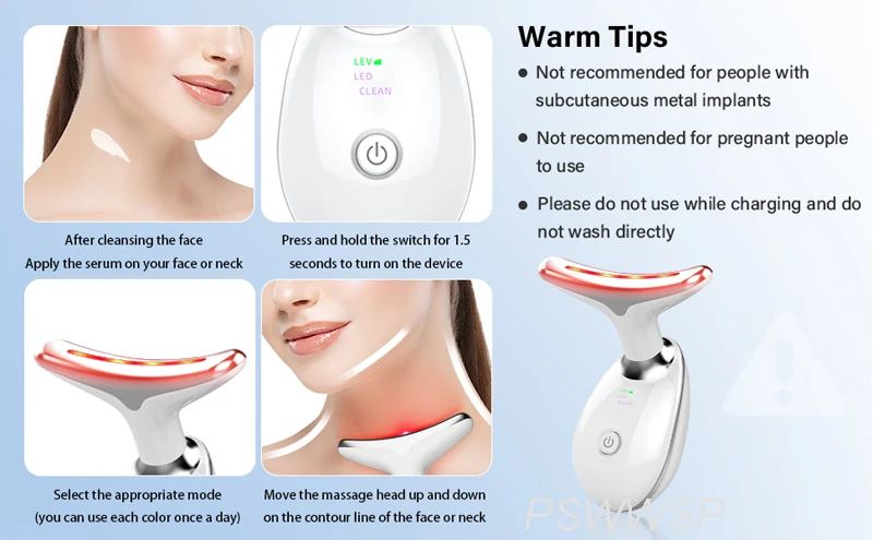 StarGate ClearSkin Wand Pro Neck + Face Massager for Smoother Tighter Skin image 5