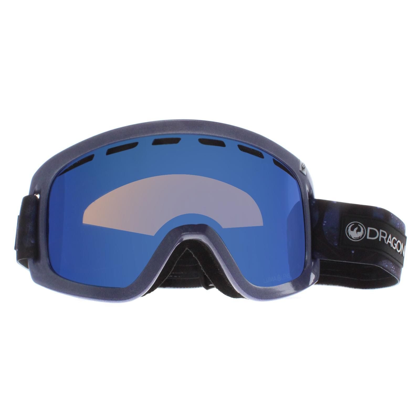 Dragon D1 OTG 403 Shimmer Lumalens Blue Ion and Amber Ski Goggles image 2